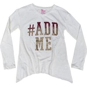 Epic Threads Girls Graphic Ivory Top XL